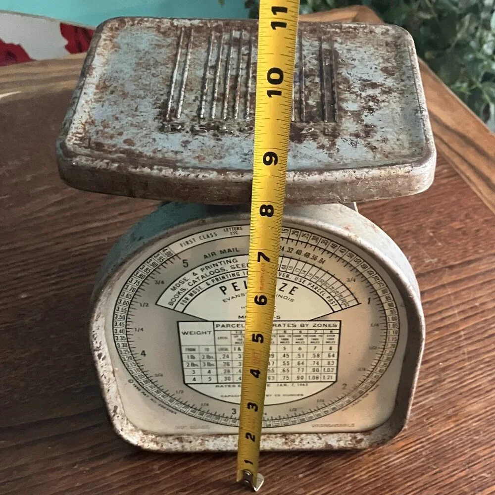 ✨ Vintage Pelouze Model Y-5 Postal Scale – Industrial Farmhouse Decor! ✨